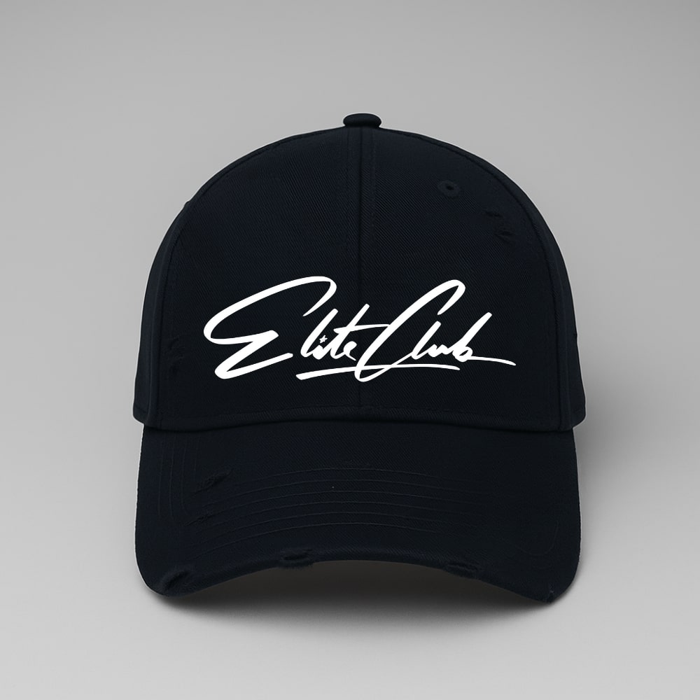 100% Baumwolle Elite Club Baseball cap, distressed im used look