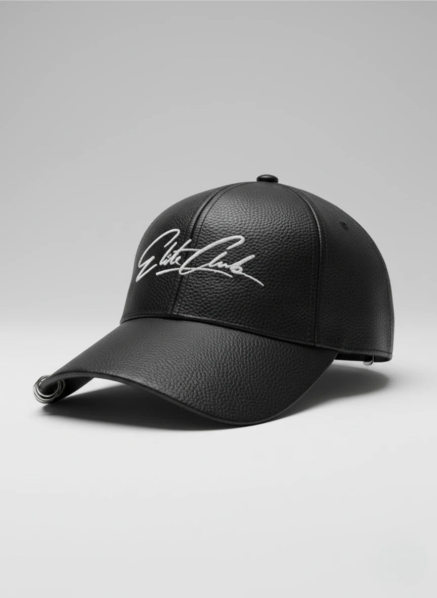 Elite Club Baseball Cap - Leder Look