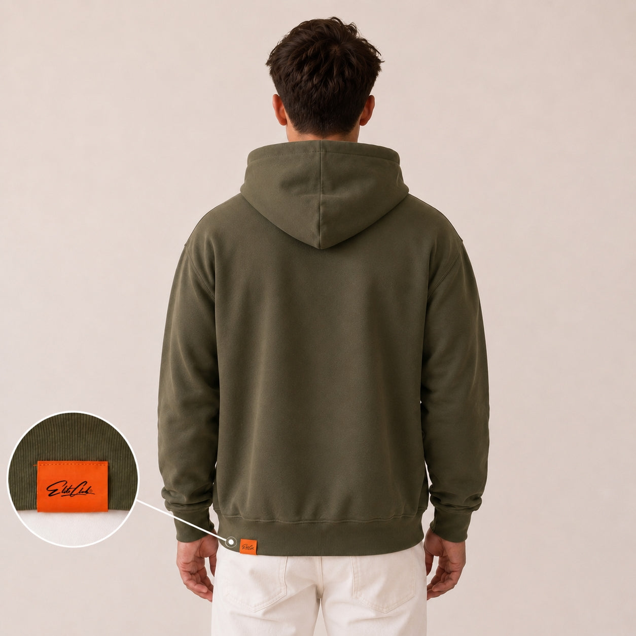 Oversize Hoodie Herren Olivgrün – ZERO DOUBT. | Elite Club