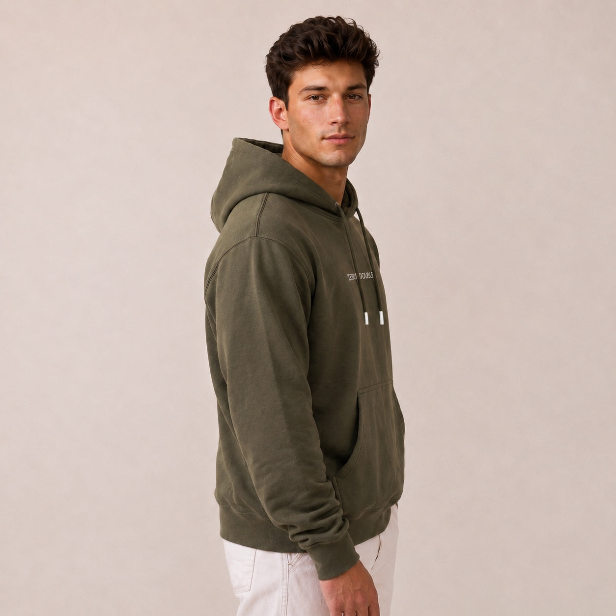 Oversize Hoodie Herren Olivgrün – ZERO DOUBT. | Elite Club