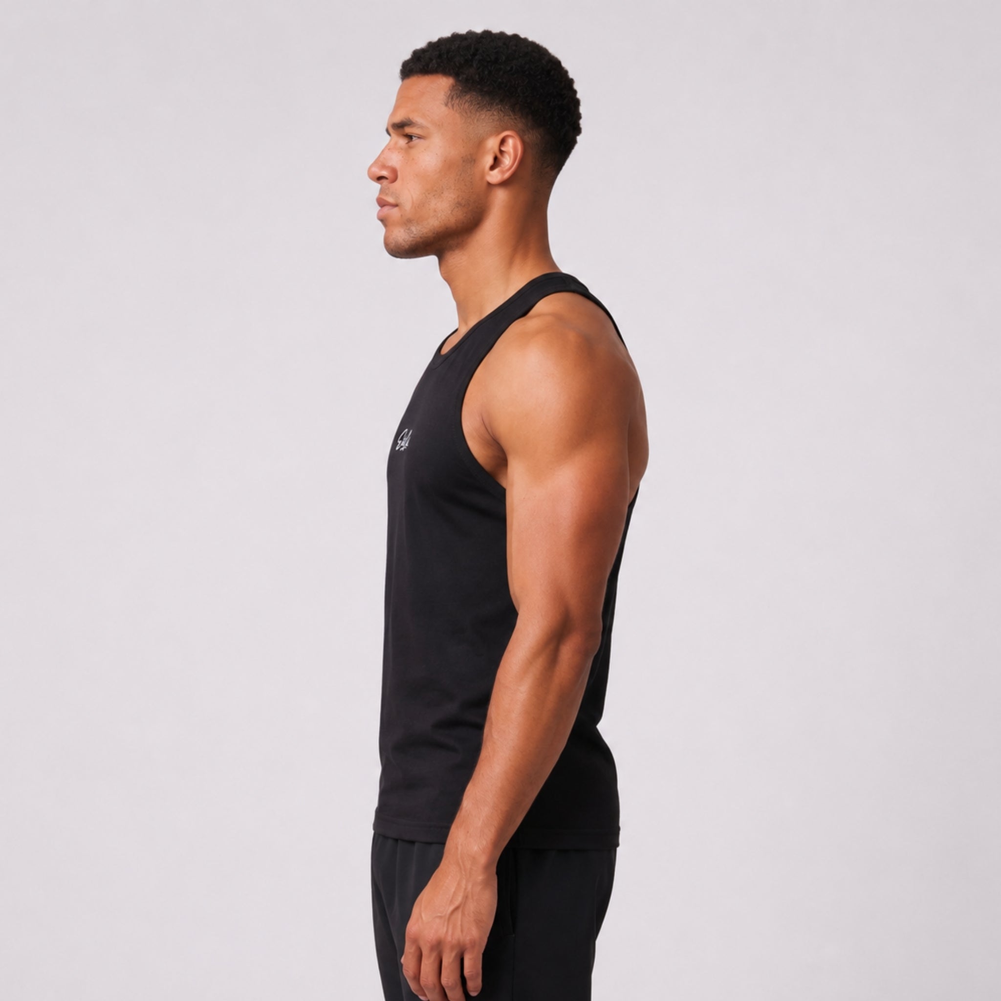 Gym Tanktop Herren Schwarz Performance – Ansicht 3