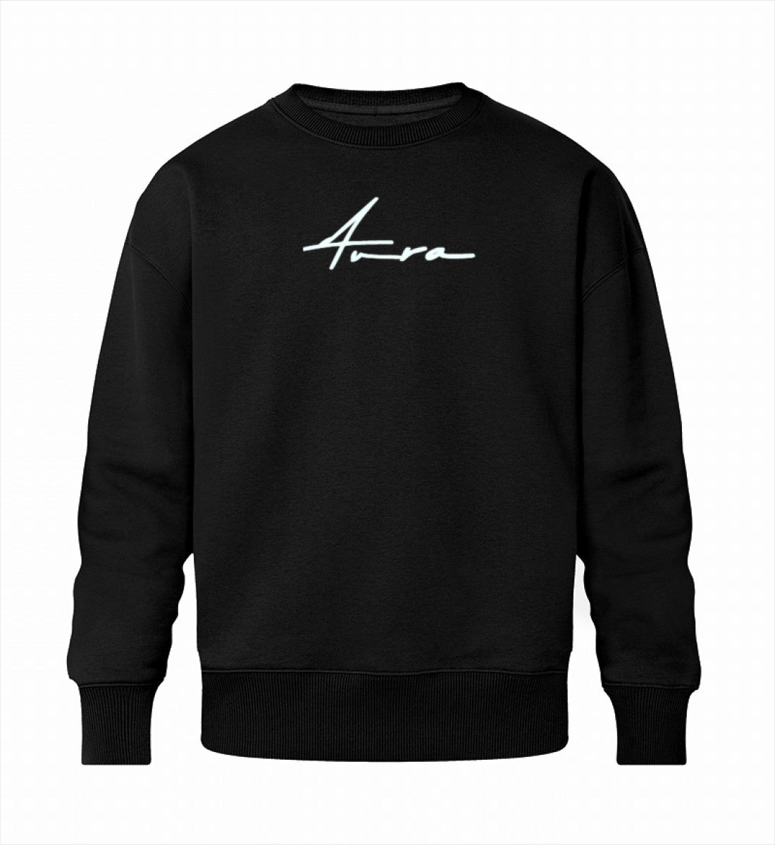 Hochwertiges Sweatshirt Männer in schwarz aus Bio Baumwolle mit einem trendigen signature design.