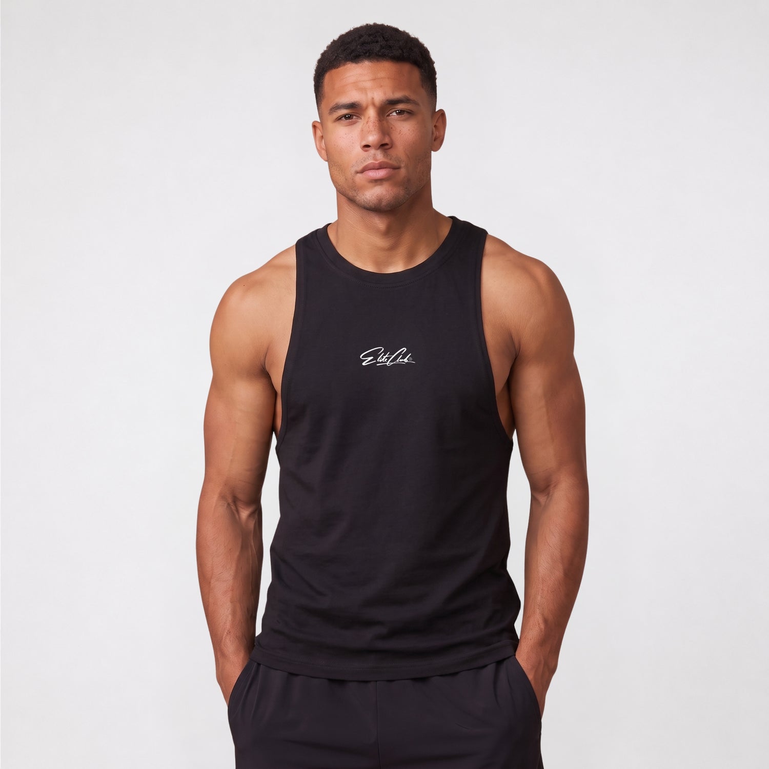 Gym Performance Tanktop Schwarz | Elite Club