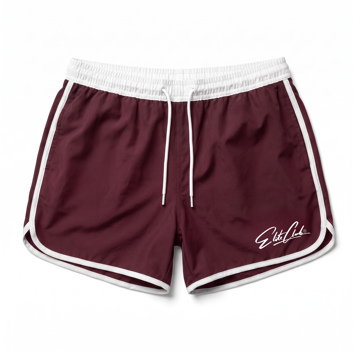 Performance Shorts Herren – Badehose &amp; Sportshort Burgundy | Elite Club