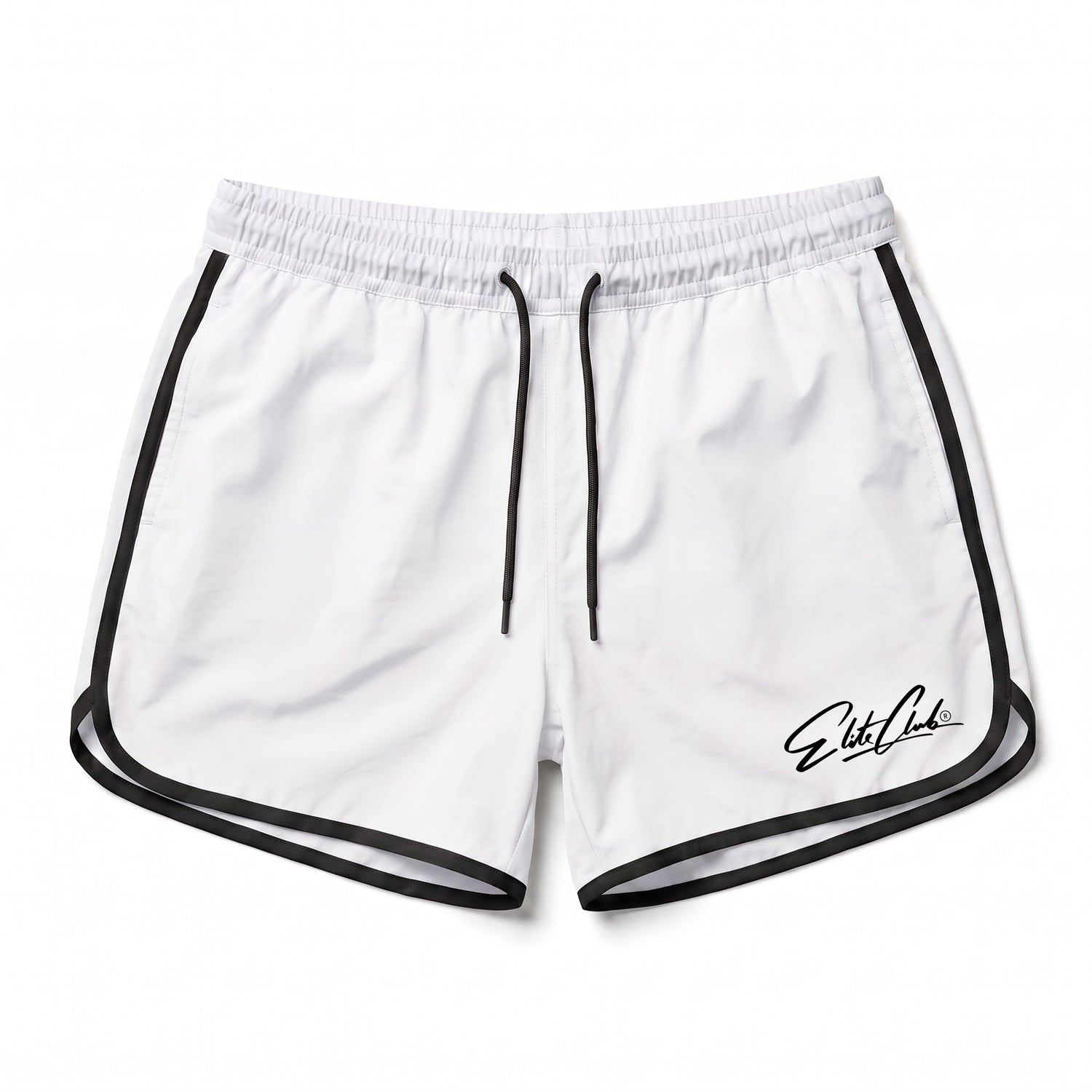 Performance Shorts Herren – Badehose &amp; Sportshort Weiß | Elite Club