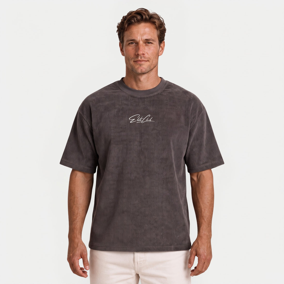 Cord Oversize T-Shirt Herren – Heavy Fit Streetwear | Elite Club