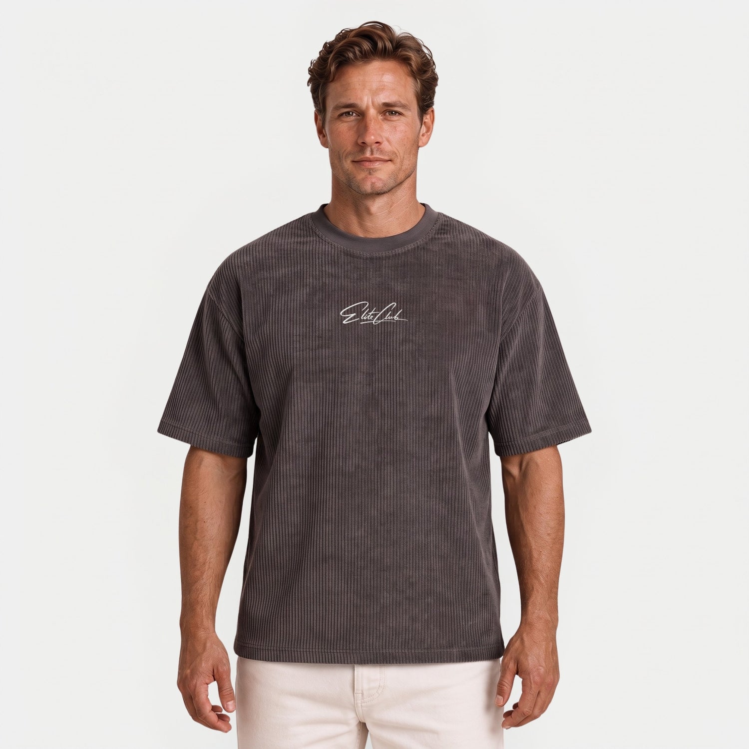 Cord Oversize T-Shirt Herren – Heavy Fit Streetwear | Elite Club