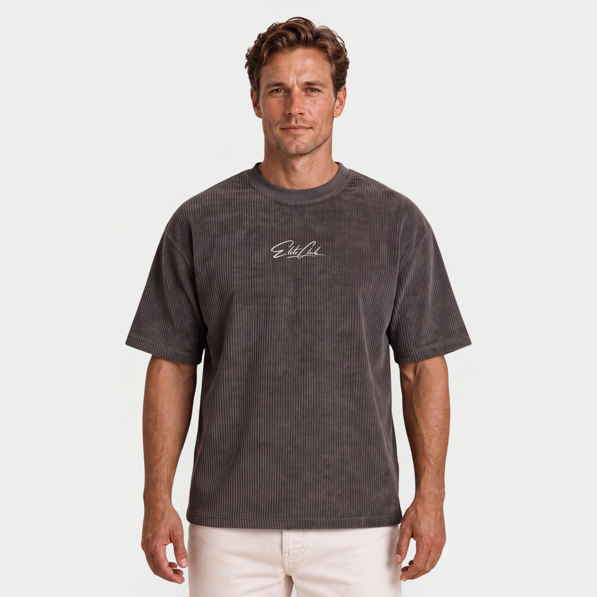Cord Oversize T-Shirt Herren – Heavy Fit Streetwear | Elite Club