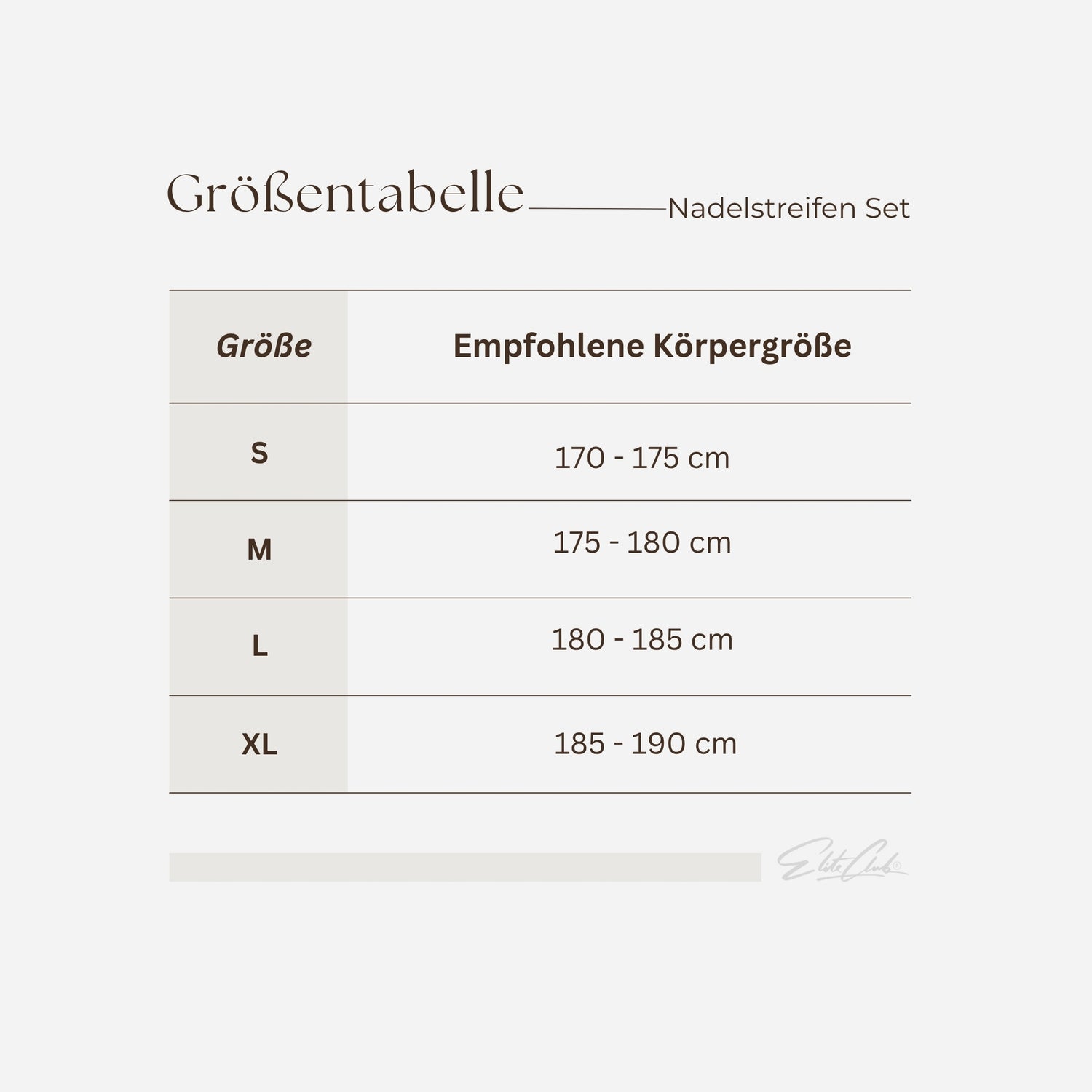 Oversize Nadelstreifen Set Herren – Pinstripe Set | Elite Club