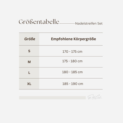 Oversize Nadelstreifen Set Herren – Pinstripe Set | Elite Club