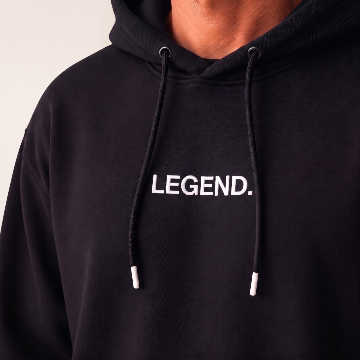 Oversize Hoodie Herren Schwarz – LEGEND. | Elite Club