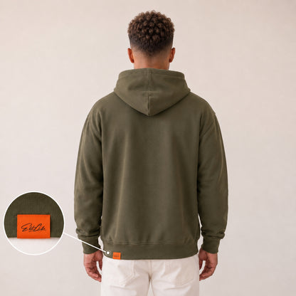 Oversize Hoodie Herren Olivgrün – ALPHA MOOD. | Elite Club