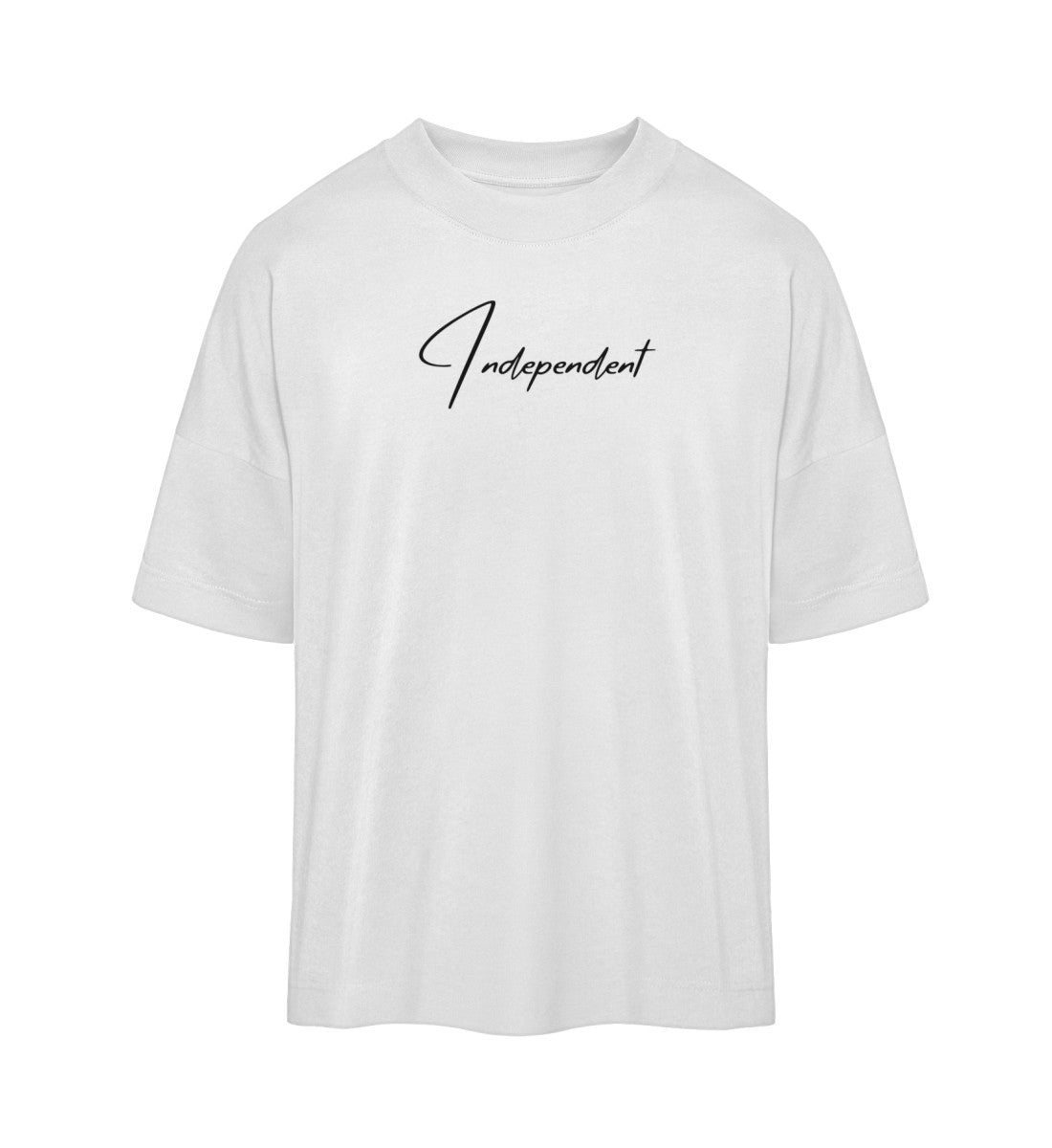 Nachhaltiges Oversized T-Shirt für aktive Tage, bequem und stilvoll, mit einer positiven Botschaft.