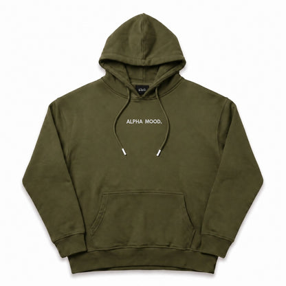 Oversize Hoodie Herren Olivgrün – ALPHA MOOD. | Elite Club