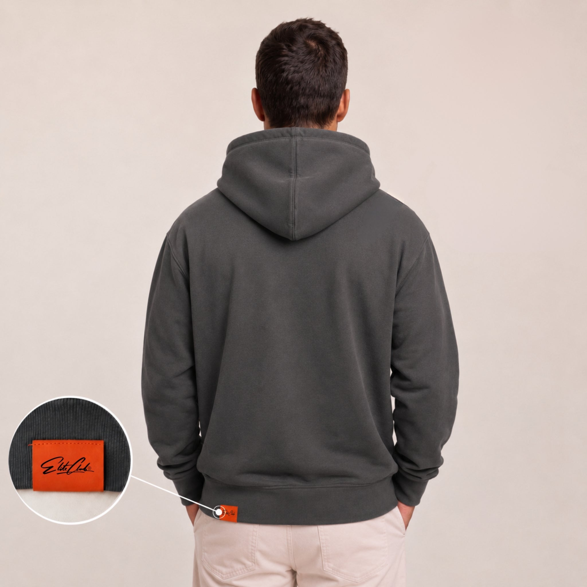 Oversize Hoodie Herren Anthrazit – BORN TO PERFORM. | Elite Club