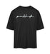 T-Shirt oversized in Schwarz mit hochwertiger Baumwolle