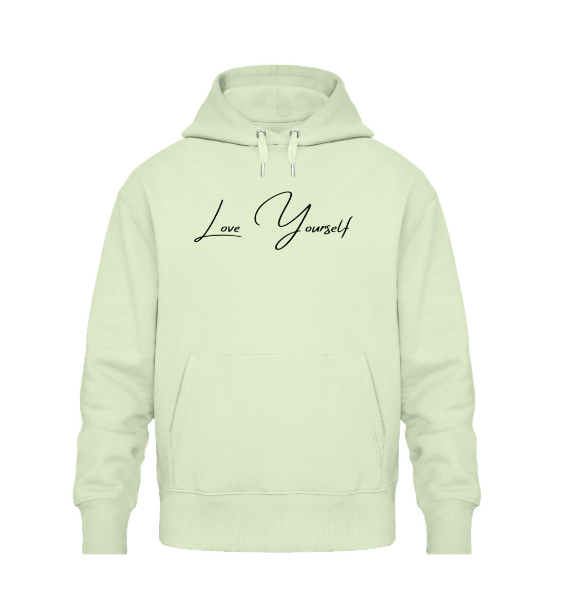  Bequemer Oversized Hoodie mit dem Aufdruck &quot;Love Yourself&quot;, perfekt für einen lässigen, entspannten Look. Ideal für kühle Tage und ein Statement für Selbstliebe.