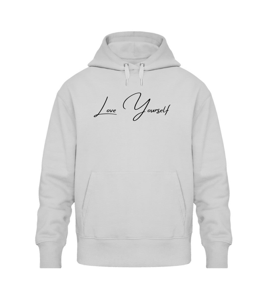 Bequemer Oversized Hoodie mit dem Aufdruck &quot;Love Yourself&quot;, perfekt für einen lässigen, entspannten Look. Ideal für kühle Tage und ein Statement für Selbstliebe.