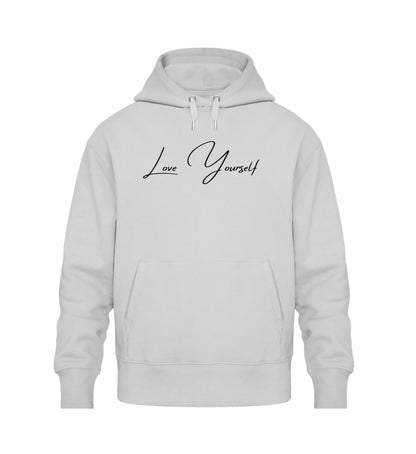 Bequemer Oversized Hoodie mit dem Aufdruck &quot;Love Yourself&quot;, perfekt für einen lässigen, entspannten Look. Ideal für kühle Tage und ein Statement für Selbstliebe.