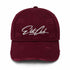 Baseball Cap Herren Distressed Burgundy Weinrot im Used-Look mit gesticktem Logo