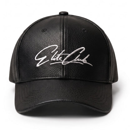 Baseball Cap Herren Leather Edition Schwarz im Leder-Look – Ansicht 4