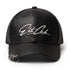 Baseball Cap Herren Leather Edition Schwarz im Leder-Look mit gesticktem Logo