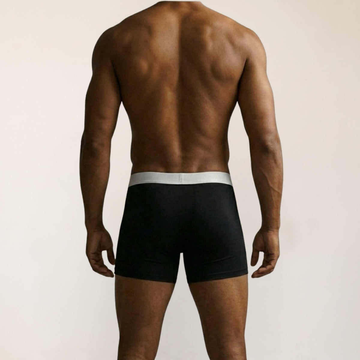 Boxershorts Herren 3er Set Bio-Baumwolle Schwarz – Ansicht 4