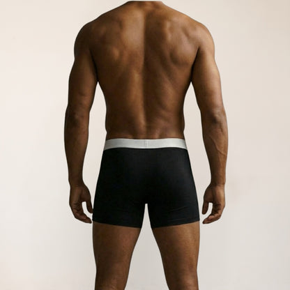 Boxershorts Herren 3er Set Bio-Baumwolle Schwarz – Ansicht 4