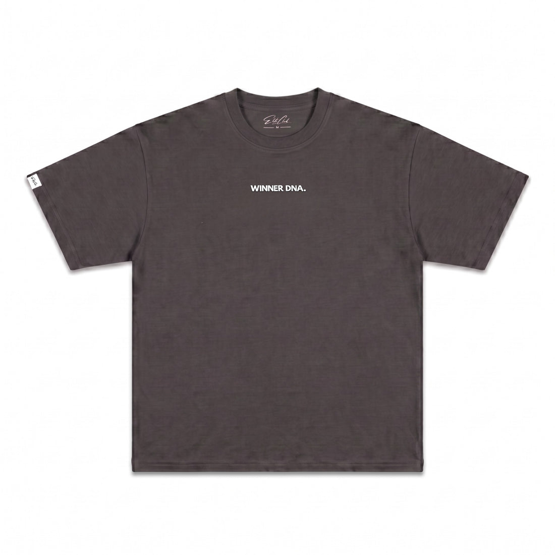 Oversize T-Shirt Baumwolle Anthrazit WINNER DNA Herren – Produktfoto freigestellt