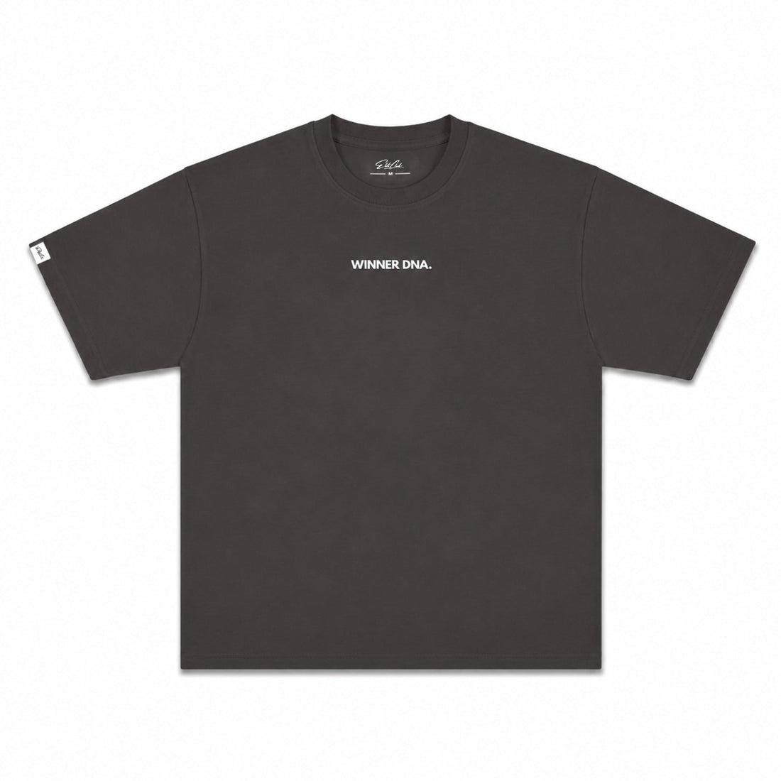 Heavy Oversize T-Shirt Herren 100% Baumwolle Anthrazit WINNER DNA – Produktfoto freigestellt
