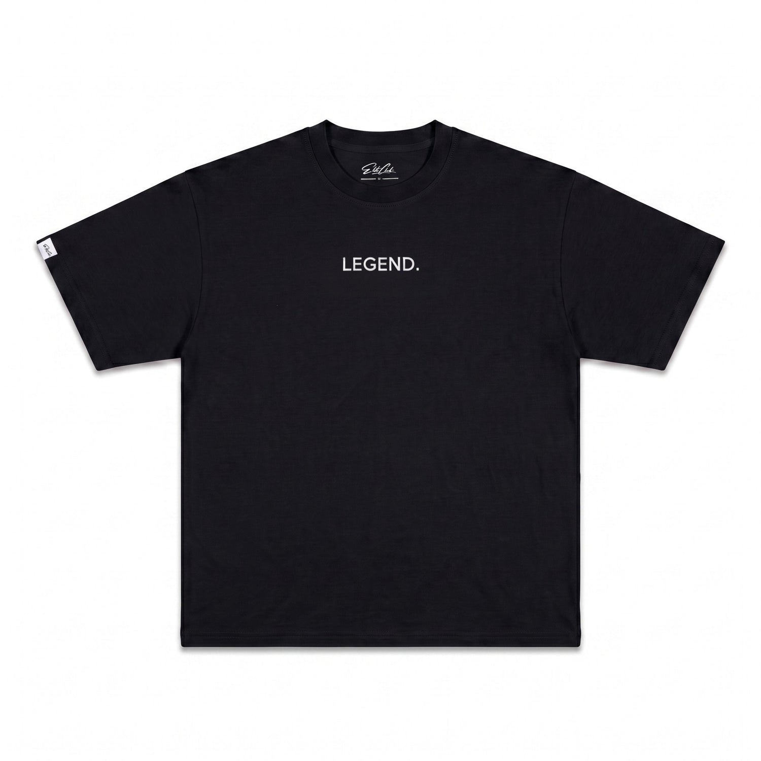Heavy Oversize T-Shirt Herren 100% Baumwolle Schwarz LEGEND – Produktfoto freigestellt