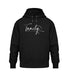 Herren oversized hoodie in schwarz aus bio baumwolle hochwertig stylisch und bequem