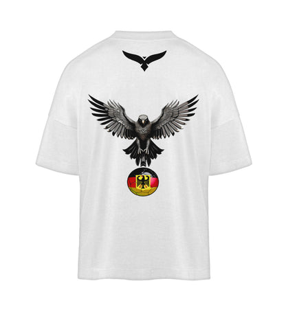 oversized t-shirt aus bio baumwolle veredelt mit einem deutschland adler design umweltfreundlich hochwertig und bequem