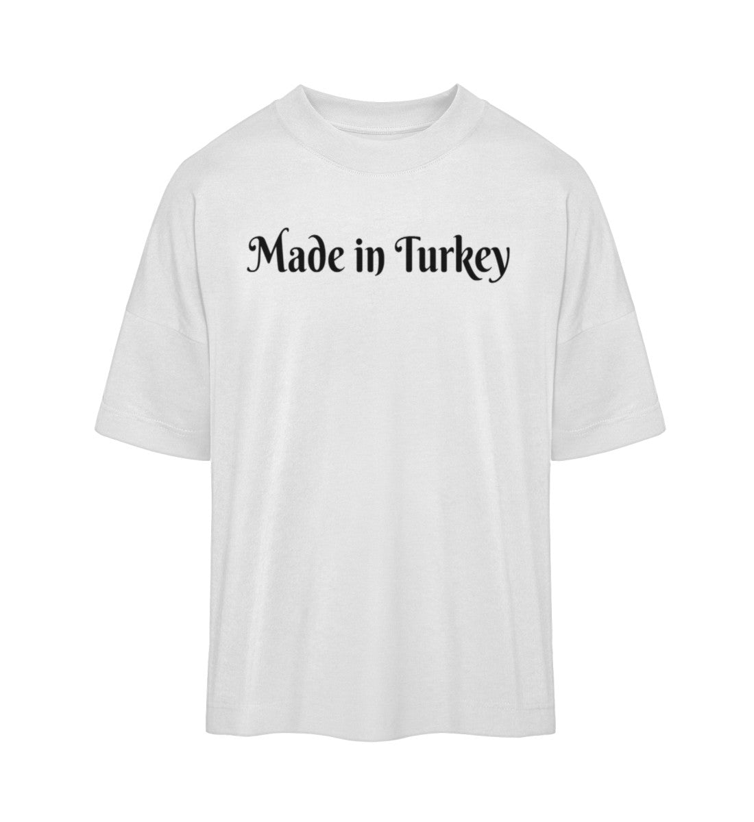 oversized t-shirt aus bio baumwolle veredelt mit einem made in turkey design umweltfreundlich hochwertig und bequem 
