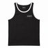 Gym Tanktop Herren Schwarz mit weißen Kontraststreifen – Ansicht 1