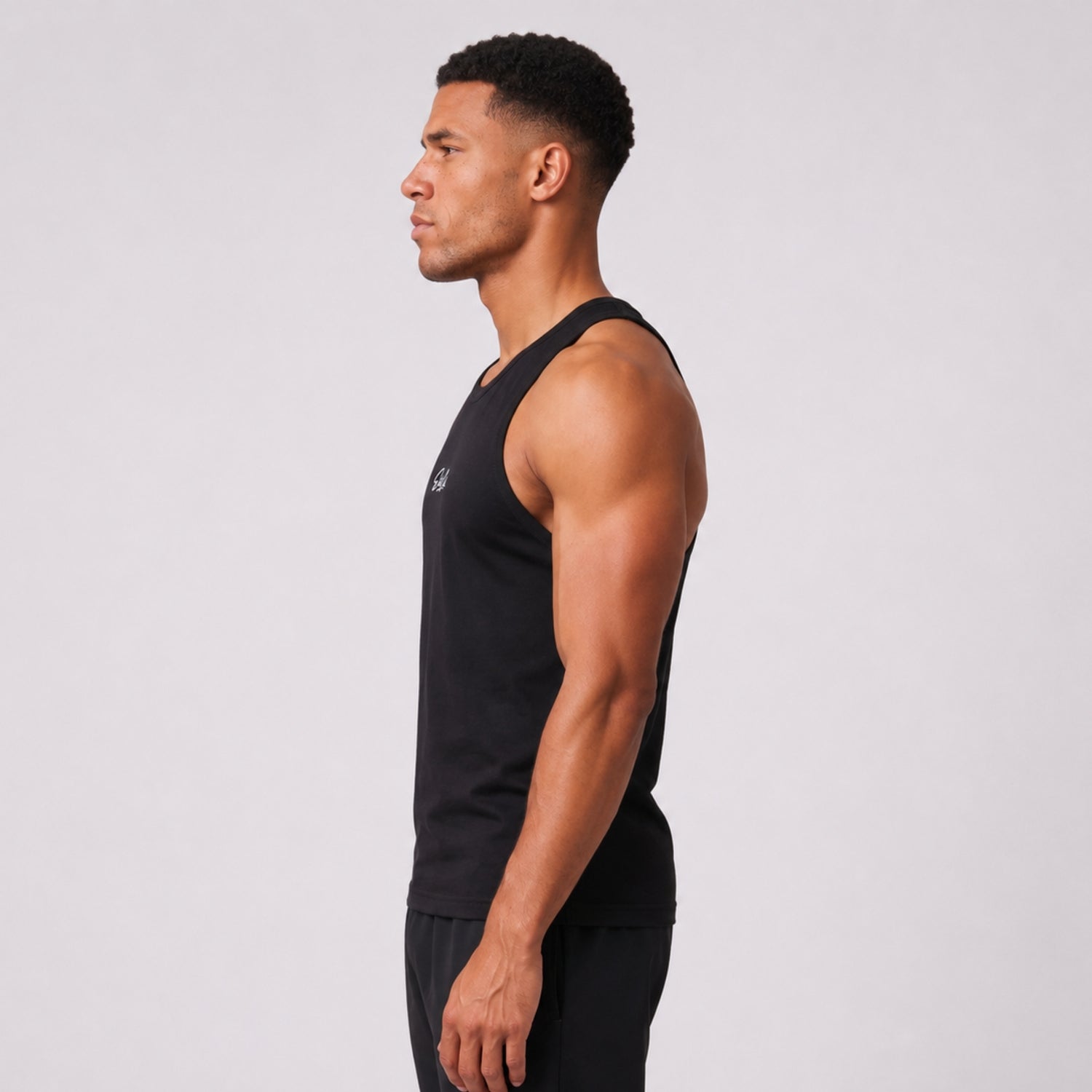 Gym Tanktop Herren Schwarz Performance – Ansicht 3