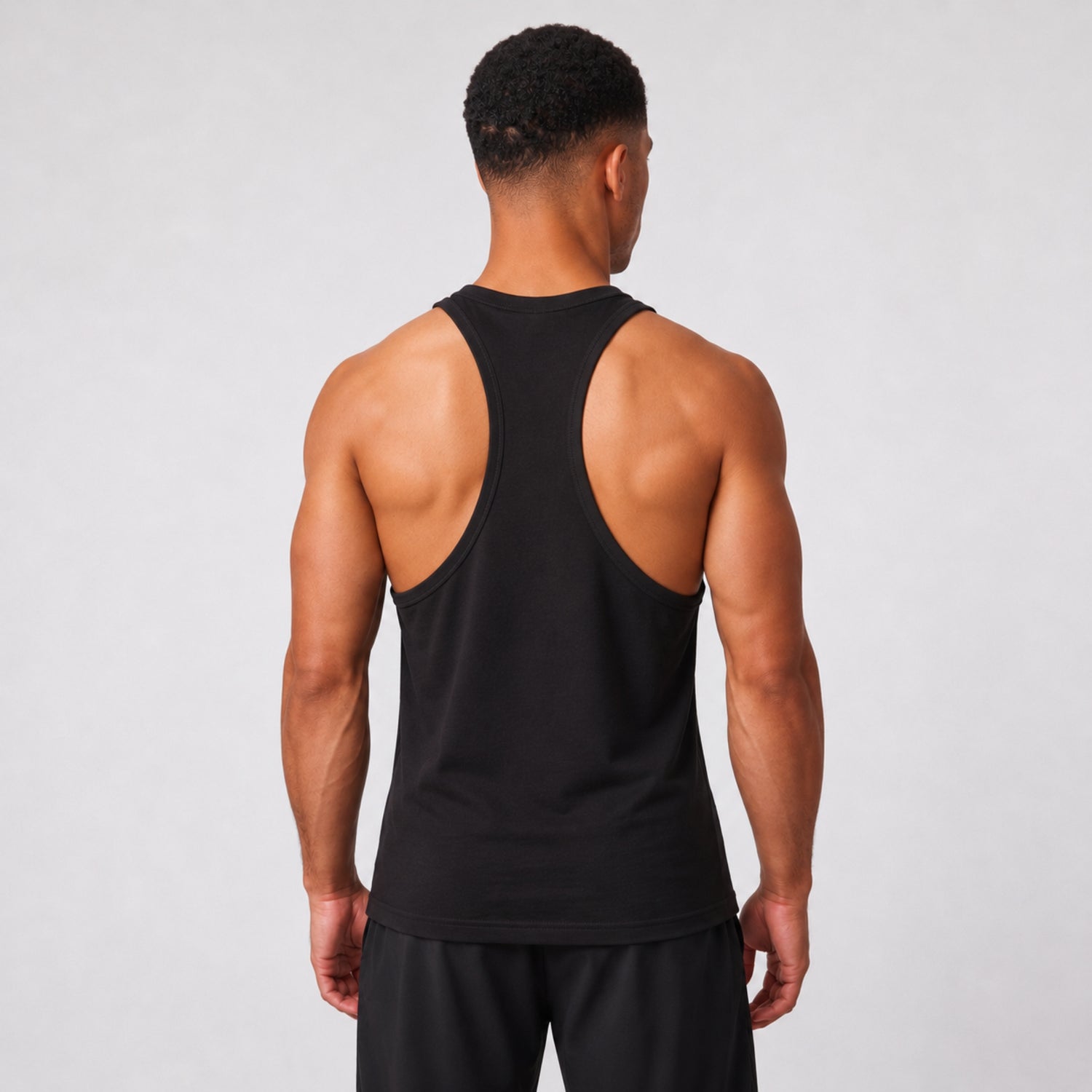 Gym Tanktop Herren Schwarz Performance – Ansicht 4